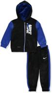 nike therma zip up two piece heather boys' clothing logo