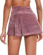 soothfeel pleated tennis skirt for women: high waisted golf skorts with pockets - perfect for workout & running логотип