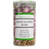 🛀 grannaturals mini bath bombs: epsom salts fizz balls for spa-quality hand and foot soak with tea tree, lavender, and peppermint essential oils logo