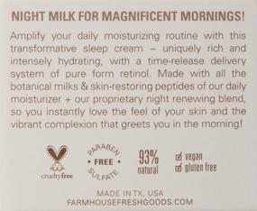 img 2 attached to 🐄 Оживите вашу кожу за ночь с помощью молочного крема FarmHouse Fresh Three Milk Ageless Sleep Cream, объемом 1,7 жидкой унции