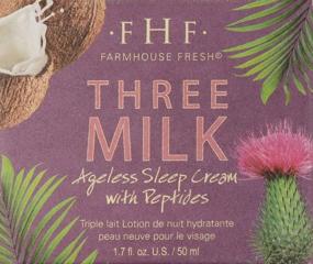 img 3 attached to 🐄 Оживите вашу кожу за ночь с помощью молочного крема FarmHouse Fresh Three Milk Ageless Sleep Cream, объемом 1,7 жидкой унции