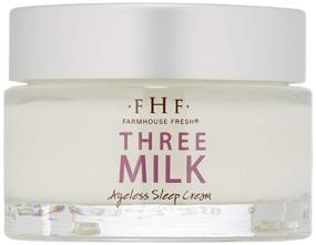 img 1 attached to 🐄 Оживите вашу кожу за ночь с помощью молочного крема FarmHouse Fresh Three Milk Ageless Sleep Cream, объемом 1,7 жидкой унции