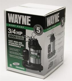 img 3 attached to 🔵 WAYNE CDU980E 0.75 HP Submersible Sump Pump - Cast Iron & Stainless Steel, Integrated Vertical Float Switch