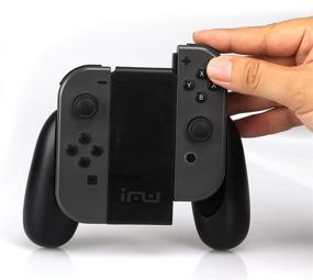 img 1 attached to 🎮 Convenient iMW Charging Grips for all Nintendo Consoles in Sleek Black Design