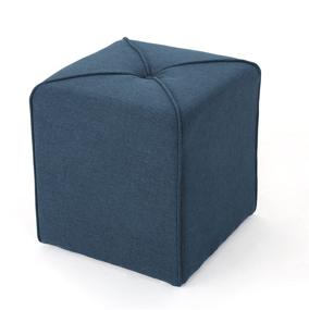 img 4 attached to 🔵 Navy Blue Christopher Knight Home Kenyon Fabric Square Ottoman: A Perfect Blend of Style and Comfort