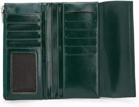 img 2 attached to Womens Trifold Wallet Credit Leather Women's Handbags & Wallets