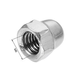 img 2 attached to 🔩 20Pcs uxcell M6 Thread Dia Dome Head 304 Stainless Steel Cap Acorn Hex Nuts: High-Quality Hardware for Secure Fastening