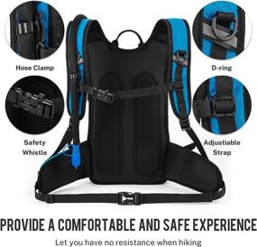 img 2 attached to 🎒 ROCKRAIN Lightweight Insulated Hydration Backpack with 2L BPA Free Bladder - Perfect for Hiking, Camping, Climbing, and Cycling