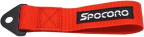 img 3 attached to Spocoro Tow Strap with Embroidered Logo - Perfect for Front or Rear Bumper Towing Hooks, Red (Pack of 1)