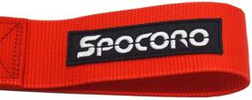 img 2 attached to Spocoro Tow Strap with Embroidered Logo - Perfect for Front or Rear Bumper Towing Hooks, Red (Pack of 1)