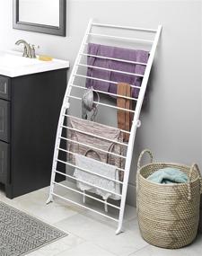 img 3 attached to 👕 Whitmor Foldable Space-Saving White Drying Rack