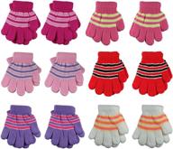 🧤 wholesale lot of 6-12 pairs gelante knitted magic gloves for toddlers and children in winter logo