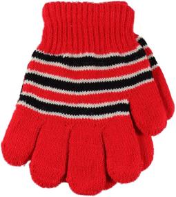 img 1 attached to 🧤 Wholesale Lot of 6-12 Pairs Gelante Knitted Magic Gloves for Toddlers and Children in Winter