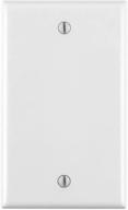 leviton 80714-w no device 1-gang blank wallplate, standard size, white, thermoplastic nylon, box mount logo