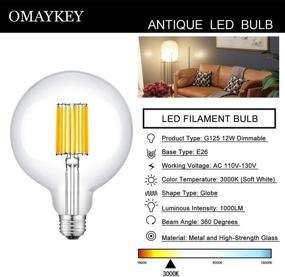 img 2 attached to 🔌 OMAYKEY Dimmable Vintage Filament Industrial Electrical: An Efficient and Stylish Solution