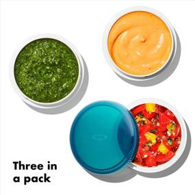 img 2 attached to 🍅 Leakproof Condiment Containers with OXO Grips: Keeping Sauces and Dressings Fresh on the Go!