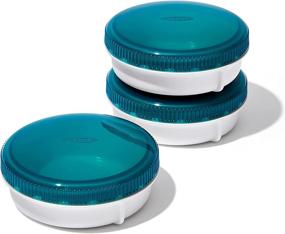 img 4 attached to 🍅 Leakproof Condiment Containers with OXO Grips: Keeping Sauces and Dressings Fresh on the Go!