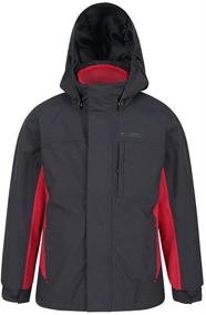 img 1 attached to Kids Rain Proof Jacket - Mountain Warehouse Cannonball 3-in-1: Multi-Purpose Outerwear for All-Weather Adventures