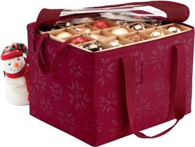 img 3 attached to 🎄 Seasons Christmas Tree Ornament Organizer & Storage Bin by Classic Accessories