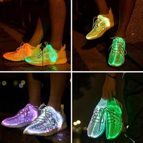 img 1 attached to YIQIZQ Luminous Sneakers: Illuminate Your Festivals and Halloween