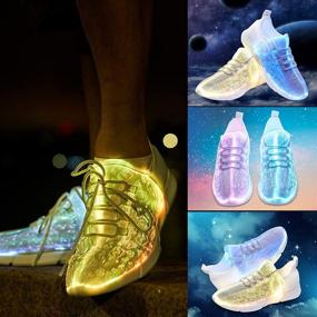 img 2 attached to YIQIZQ Luminous Sneakers: Illuminate Your Festivals and Halloween