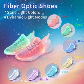 img 3 attached to YIQIZQ Luminous Sneakers: Illuminate Your Festivals and Halloween