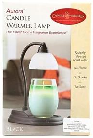 img 1 attached to 🕯️ Candle Warmers Aurora Lamp: Sleek Black Design, 10-1/2 x 5 Inches – Enhance Your Home Décor with Safe and Efficient Candle Warming