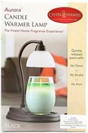 🕯️ candle warmers aurora lamp: sleek black design, 10-1/2 x 5 inches – enhance your home décor with safe and efficient candle warming logo