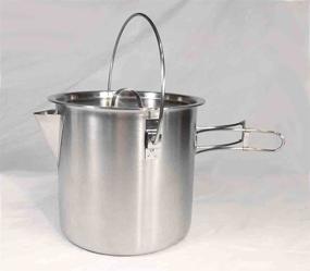 img 4 attached to 🏕️ Ultimate Stainless Steel Camping Pot Cooking Kettle for Adventurers - Teton Falls 52/68 Oz