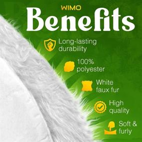 img 2 attached to 🎄 Plush Snowy Christmas Tree Skirt - Extra Large 48 Inch Faux Fur White - Perfect Holiday Decoration for Xmas Party!