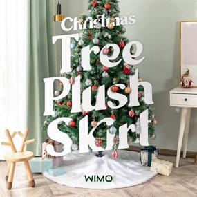 img 3 attached to 🎄 Plush Snowy Christmas Tree Skirt - Extra Large 48 Inch Faux Fur White - Perfect Holiday Decoration for Xmas Party!