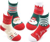 🧦 cozy christmas socks for boys and girls: warm winter thermal cotton crew socks for kids logo