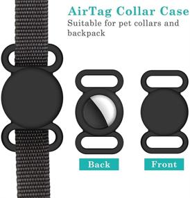 img 1 attached to BLOCE Case Compatible Airtag Dog Collar Holder With HD Screen Protector