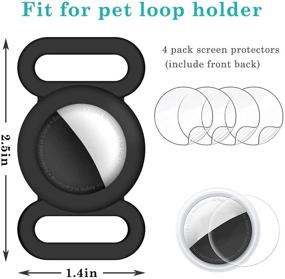 img 3 attached to BLOCE Case Compatible Airtag Dog Collar Holder With HD Screen Protector