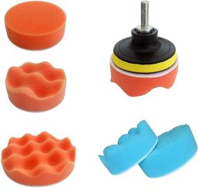 img 2 attached to 🚗 Ultimate Car Foam Drill Polishing Pad Kit - 39PCS, 7-5" & 31-3" Sponge Buffer Pads with M10 Drill Adapter, Compound Auto Car Polisher