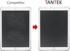 img 2 attached to 📱 TANTEK l230 HD Clear Anti-Scratch Glare Fingerprint Tempered Glass Screen Protector for Apple iPad 2/3/4, 3-Pack