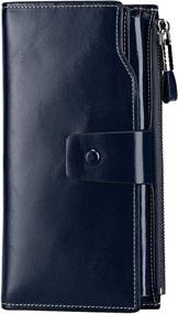 img 4 attached to 👜 S ZONE Blocking Capacity Genuine Organizer Women's Handbags & Wallets: Stylish and Functional Accessories to Keep Your Essentials Secure