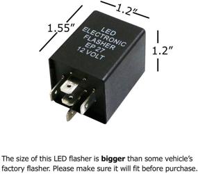 img 3 attached to 🔌 iJDMTOY EP27 FL27 Электронный светодиодный реле мигалки: исправление гипермигания с помощью 5-контактных светодиодных лампочек поворотников.