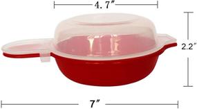 img 1 attached to 🍳 FOSUTOU Microwave Egg Cooker Set - Make Two Perfect Eggwiches in 1 Minute with Gourmet Recipe Included