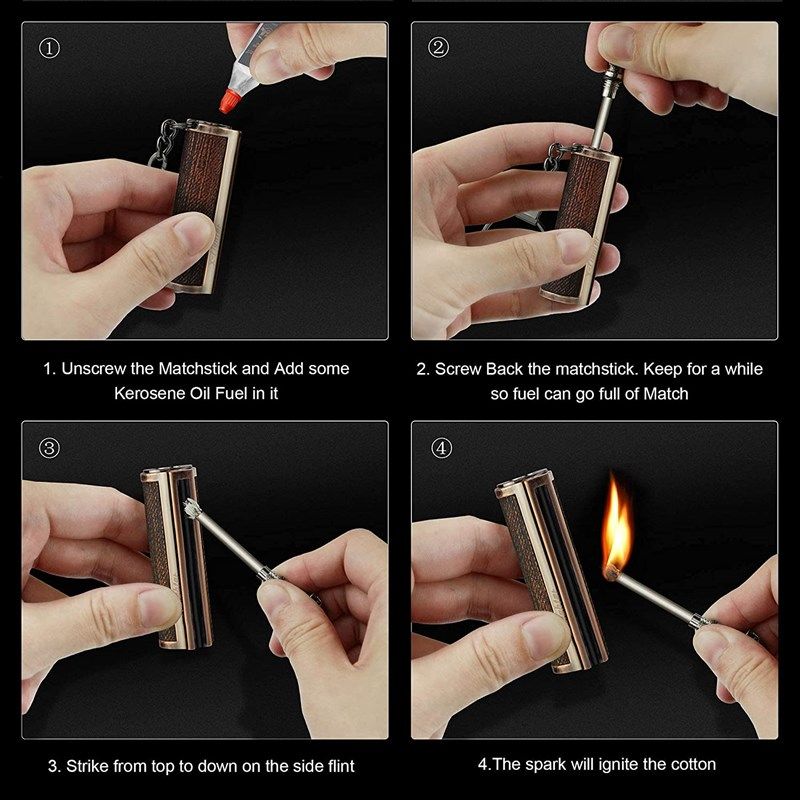 x-lighter Matchstick, Permanent Match Striker, Waterproof Reusable 10000  Times Forever Lighter