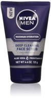 🧔 nivea for men original, deep cleansing face scrub 4.4 oz (pack of 2) logo