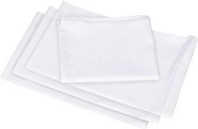 img 3 attached to 🛏️ Utopia Bedding Queen Size 20 x 28 Inches Waterproof Zippered Pillow Encasement - Jersey Pillow Protectors, Pack of 4 - White