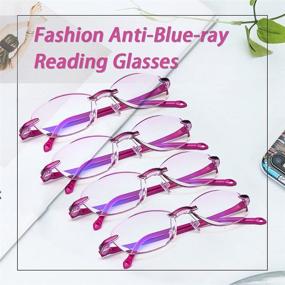 img 3 attached to TERAISE Fashion Anti Blue Ray Eyestrain Eyesight Vision Care