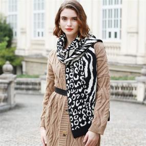 img 2 attached to 🧣 Warm and Stylish Winter Scarves: Luxurious Thick Pashmina Shawl for Women – Reversible, Soft, and Long Chunky Knit Wrap for Fall