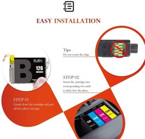 img 1 attached to ejet 126 Remanufactured Ink Cartridge Replacement for Epson 126 T126 - Compatible with Workforce 545 645 845 630 840 WF-3520 WF-3540 WF-7520 WF-7010 Stylus NX430 (Pack of 6 Black)