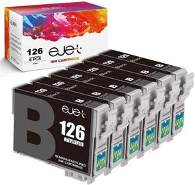 img 4 attached to ejet 126 Remanufactured Ink Cartridge Replacement for Epson 126 T126 - Compatible with Workforce 545 645 845 630 840 WF-3520 WF-3540 WF-7520 WF-7010 Stylus NX430 (Pack of 6 Black)