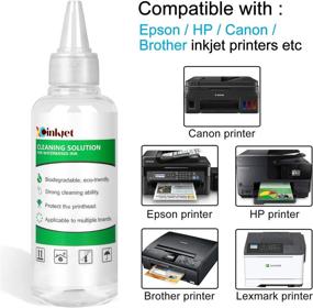 img 1 attached to 🖨️ Xcinkjet 100ml Printhead Cleaning Kit for HP Epson Canon Brother 8600 8610 8620 6700 8625 wf-3640 et-2750 wf-3640 Printer Nozzle Cleaner Solution for Improved Performance