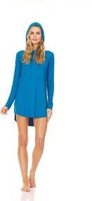 img 1 attached to Stylish Swiss Alps Women's Hooded Swim Cover-Up Dress: UPF 40+ Sun Protection and Moisture Wicking