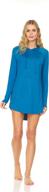 stylish swiss alps women's hooded swim cover-up dress: upf 40+ sun protection and moisture wicking logo