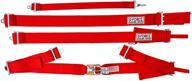 g-force 6100rd red 5-point pull-up latch and link individual shoulder harness set logo